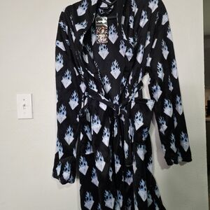 Ed Hardy Black and Blue Robe